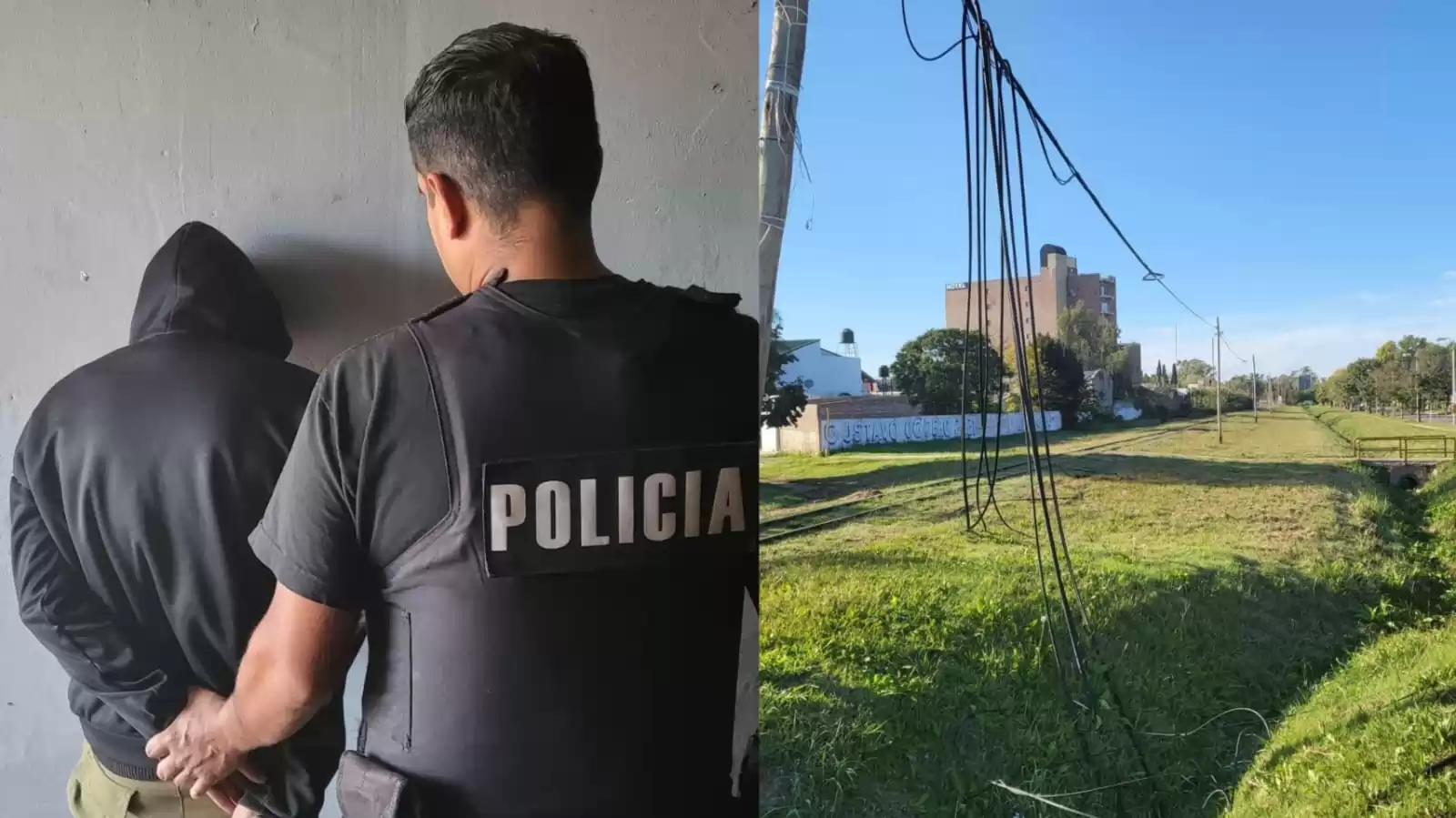 San Lorenzo: otra vez, un robacables detenido en barrio José Hernández