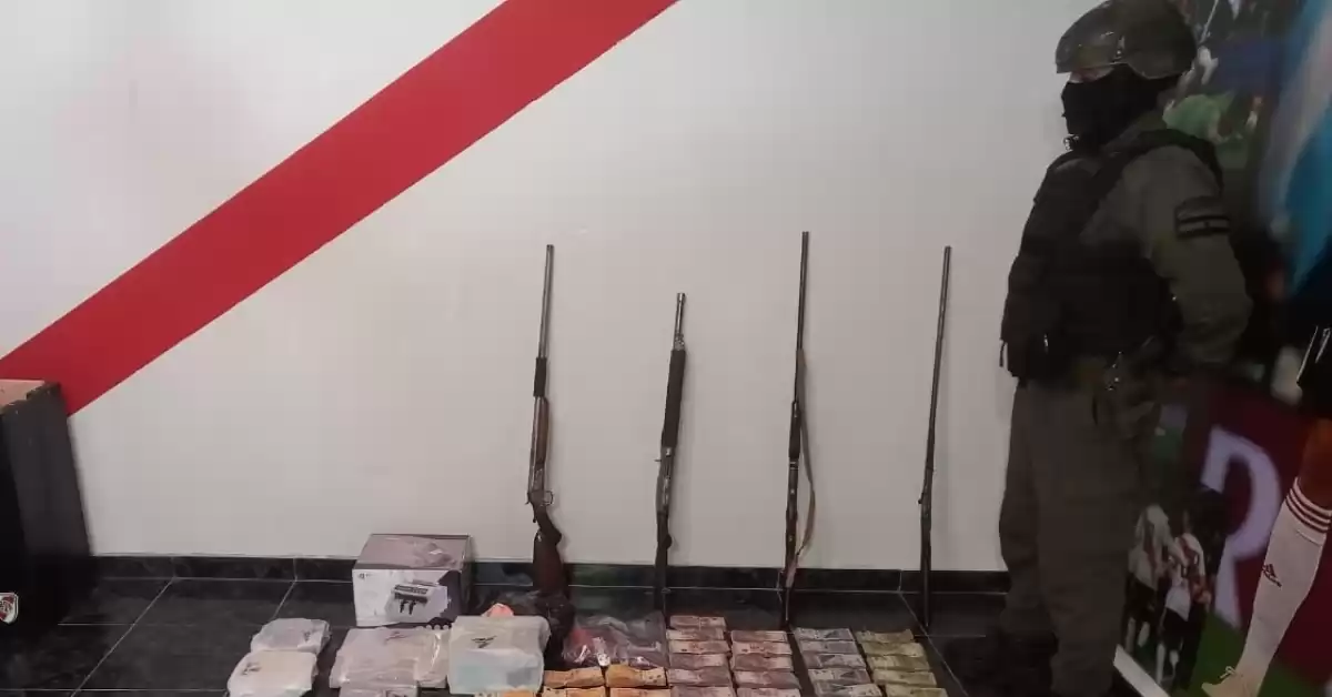 Desbarataron una banda narco en Rufino: cuatro detenidos, droga, dinero y autos secuestrados