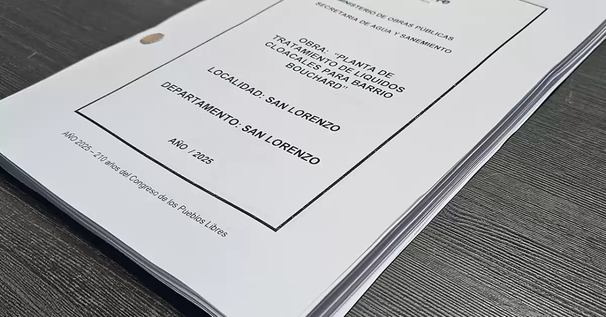 San Lorenzo: está listo el proyecto técnico de la obra que permitirá sumar cloacas en barrios de la zona sur de la ciudad