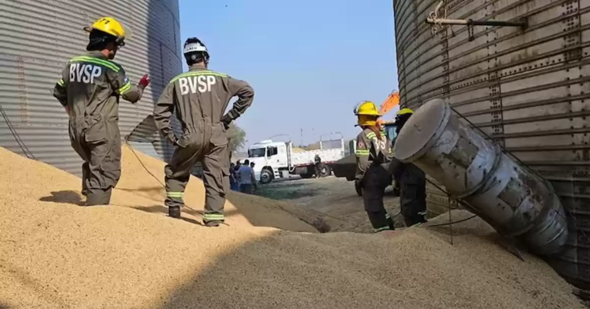 Un trabajador murió al caer en un silo con soja en San Pedro