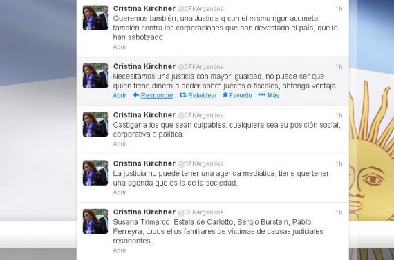 Cristina volvió a defender la reforma judicial en las redes sociales