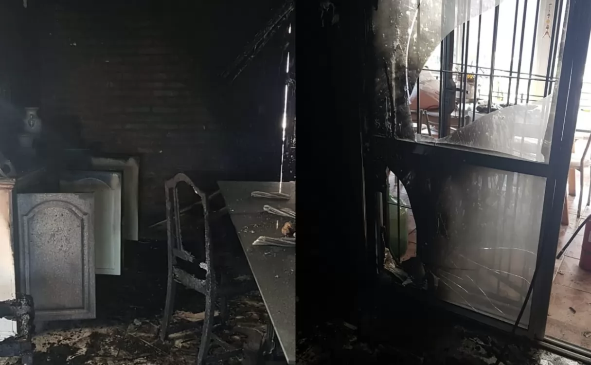 Quiso prender la salamandra, saltó una chispa y provocó un incendio