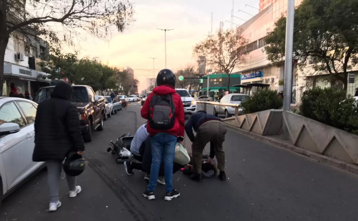 Una mujer herida tras un accidente de tránsito en zona céntrica de San Lorenzo