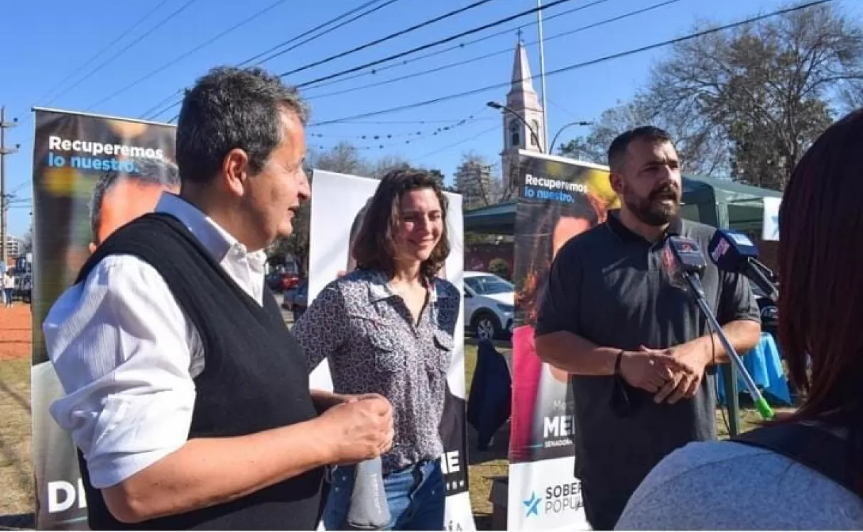 Mangione junto a Carlos del Frade presentaron su lista Soberanía Popular en San Lorenzo