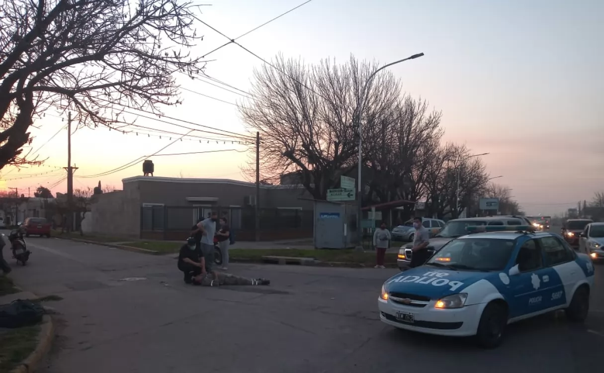 Un herido en un accidente de tránsito en Fray Luis Beltrán