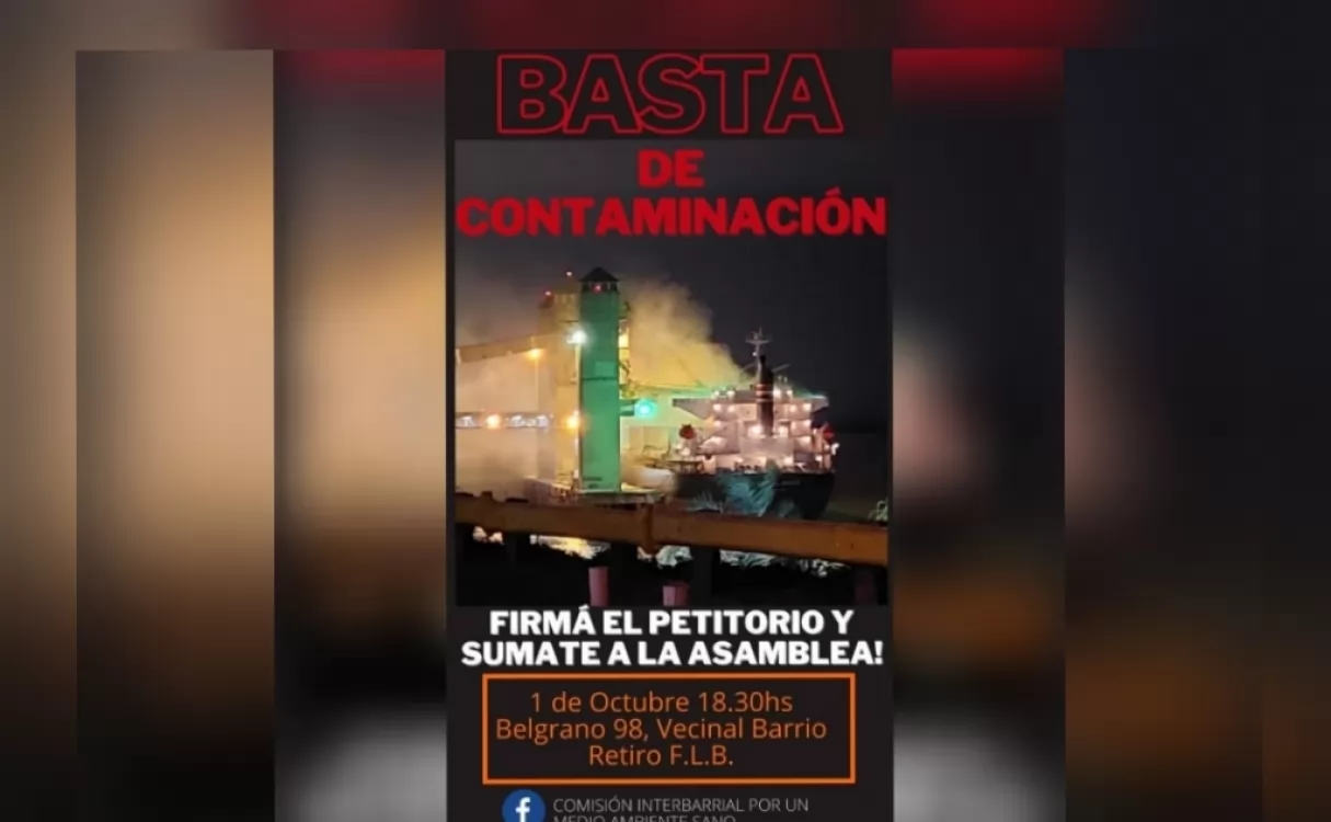 Vecinos de la región juntan firmas cansados de la contaminación en el Cordón Industrial