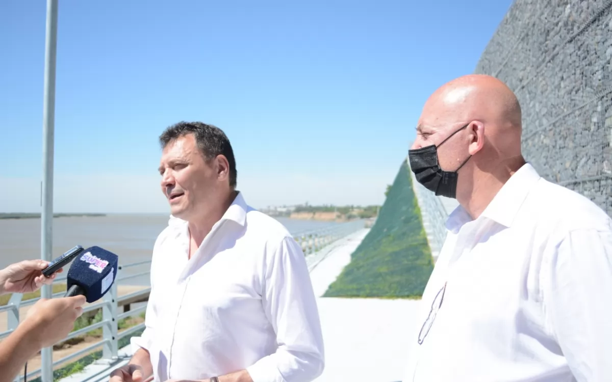 Paseo de la Libertad: avanza la obra del balcón al río en el Campo de la Gloria
