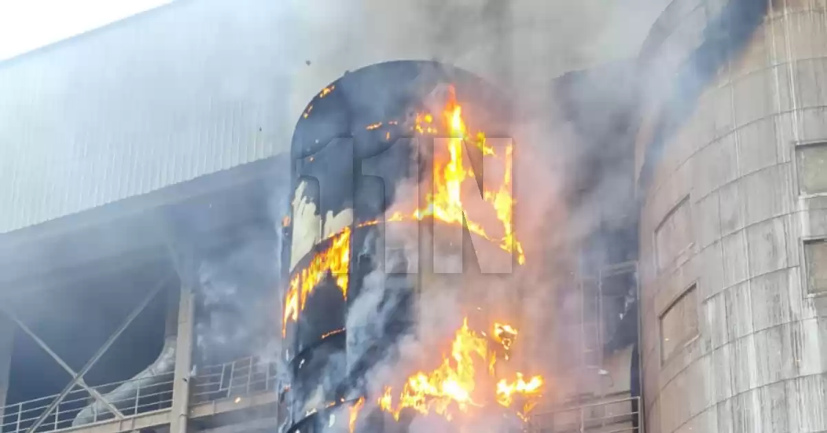 Se incendió parte de una secadora en la planta de Molinos Agro en San Lorenzo