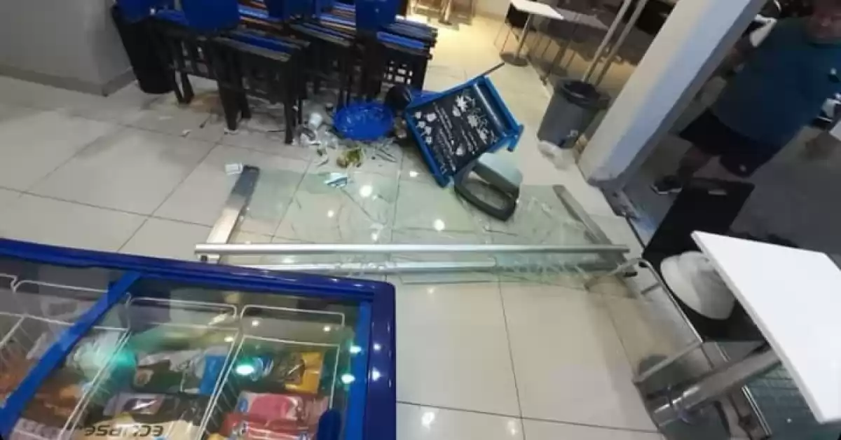  Robo y destrozos en conocida heladería de San Lorenzo