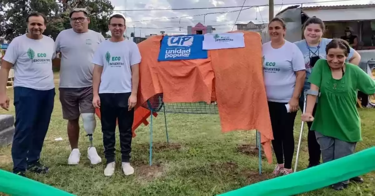 Instalaron una nueva estación de reciclaje en Fray Luis Beltrán