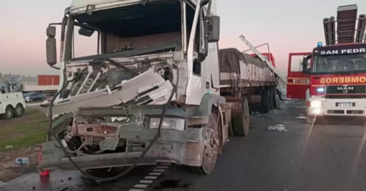 Un camionero murió en un accidente de tránsito en la autopista Rosario - Buenos Aires