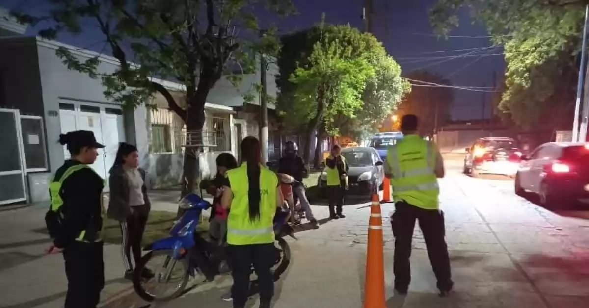 Remitieron 10 motos al corralón en un operativo de seguridad en Capitán Bermúdez