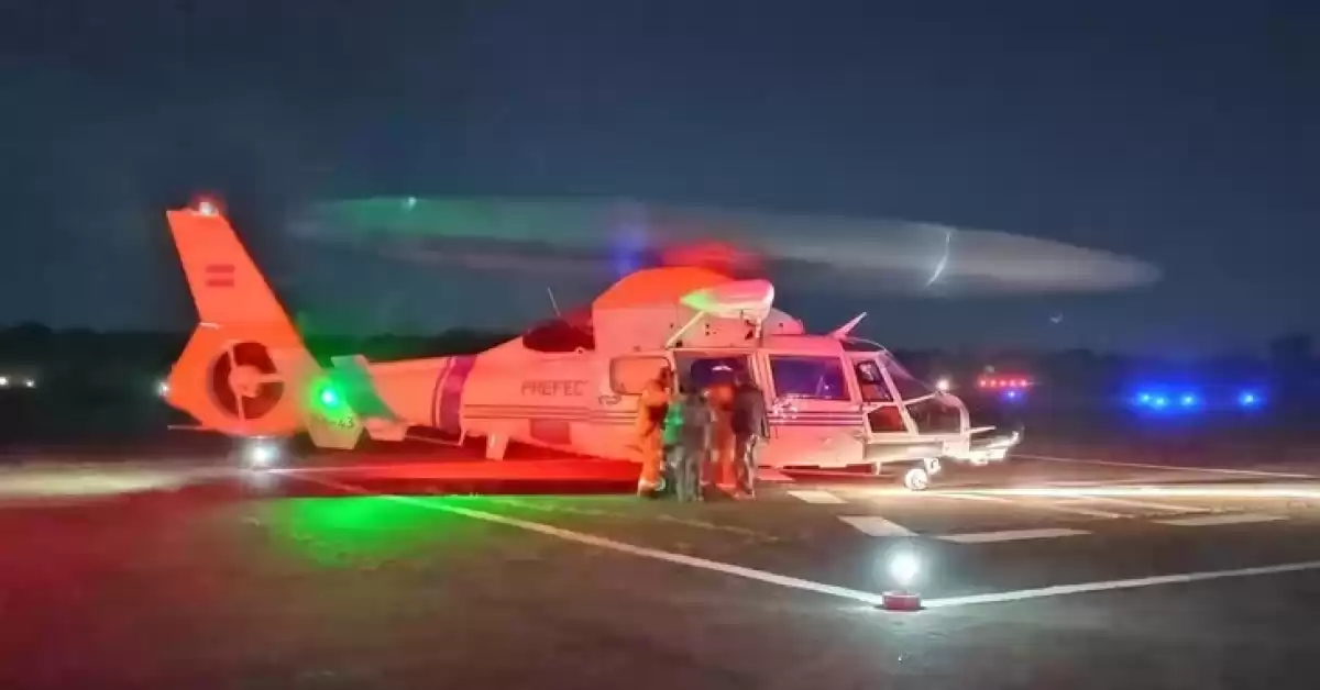 Aeroevacuaron a una niña de siete años de la Isla Martín García por una emergencia