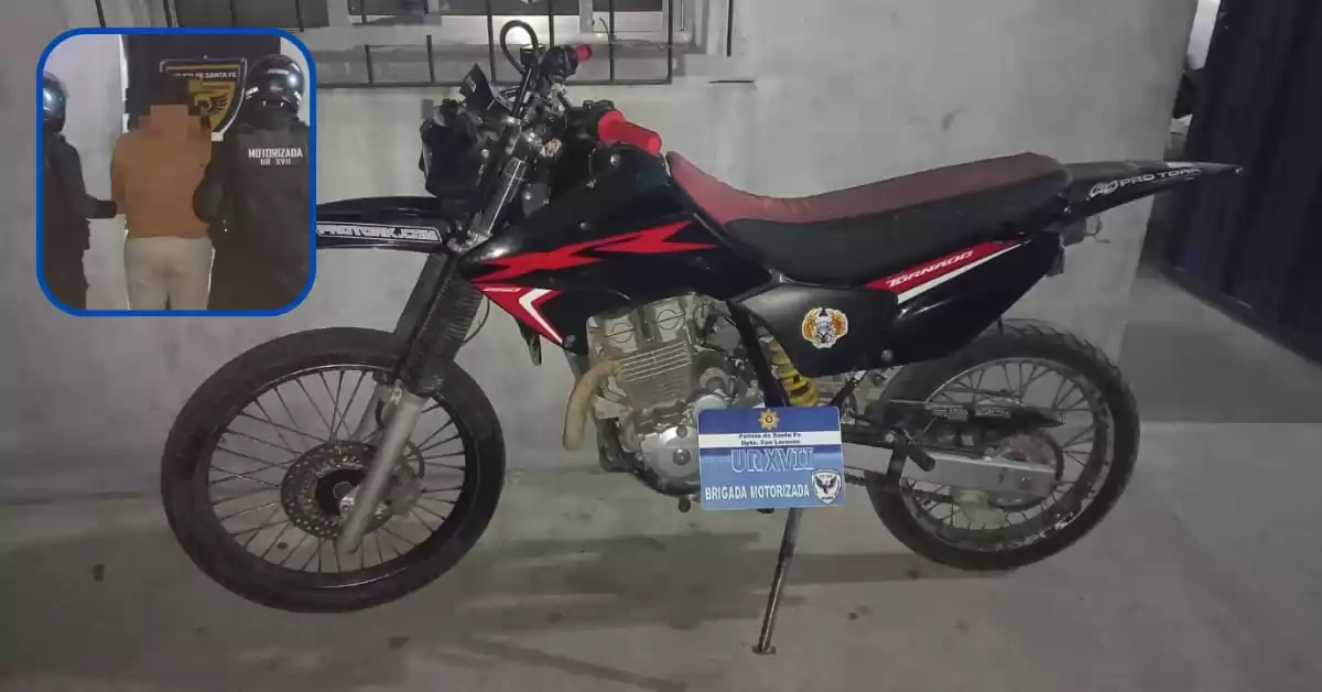 Motociclista quiso evadir a la policía y lo atraparon tras 15 cuadras de persecución