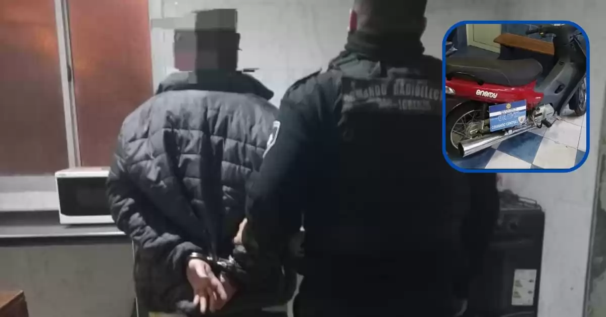 Robó una moto en el centro de San Lorenzo y lo detuvieron a los pocos minutos