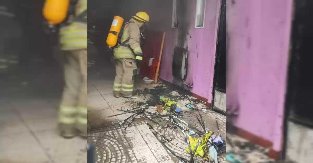 Principio de incendio en una vivienda de Fray Luis Beltrán