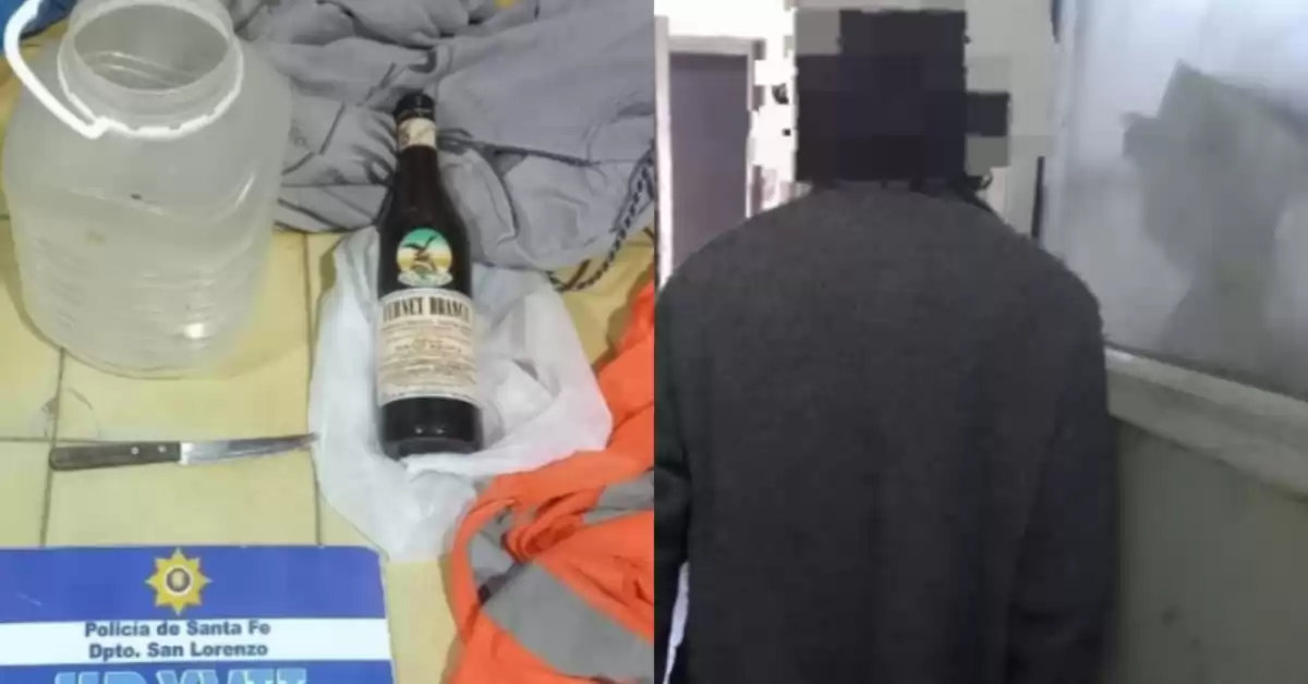 Detuvieron a un hombre que robó una botella de fernet en un minimarket de San Lorenzo