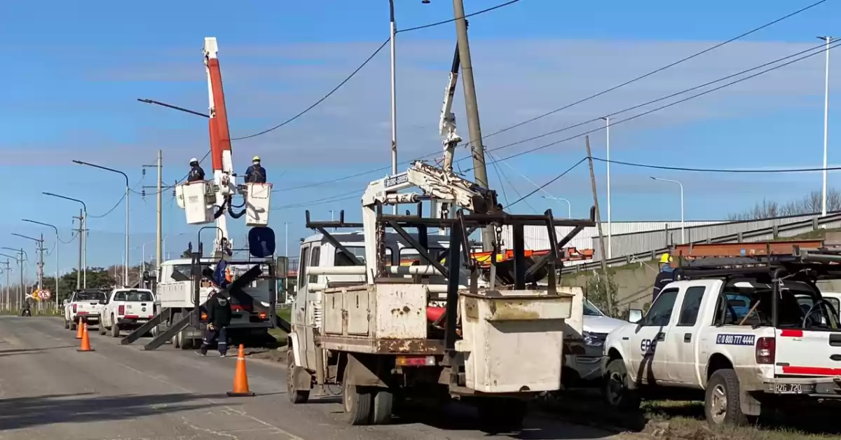 Por trabajos de la EPE, se registran cortes de luz en varias localidades de la región