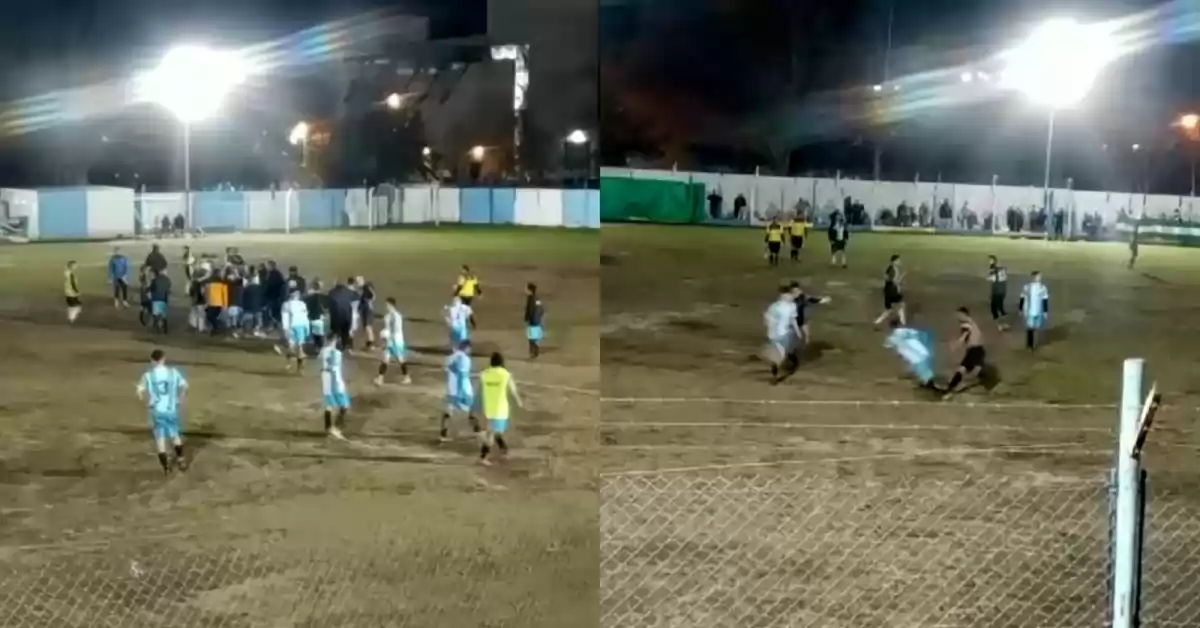 La reserva entre San Martín y Cabral debió ser suspendida por disturbios entre jugadores