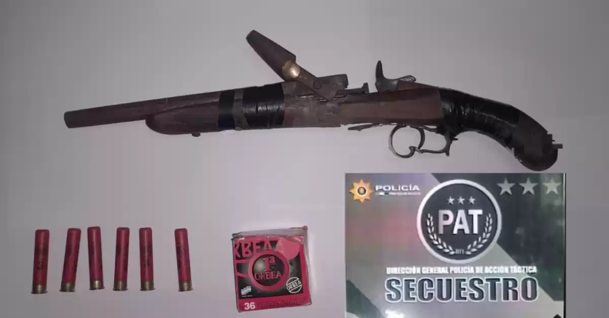 Secuestraron un arma con la que un joven habría efectuado disparos en San Lorenzo