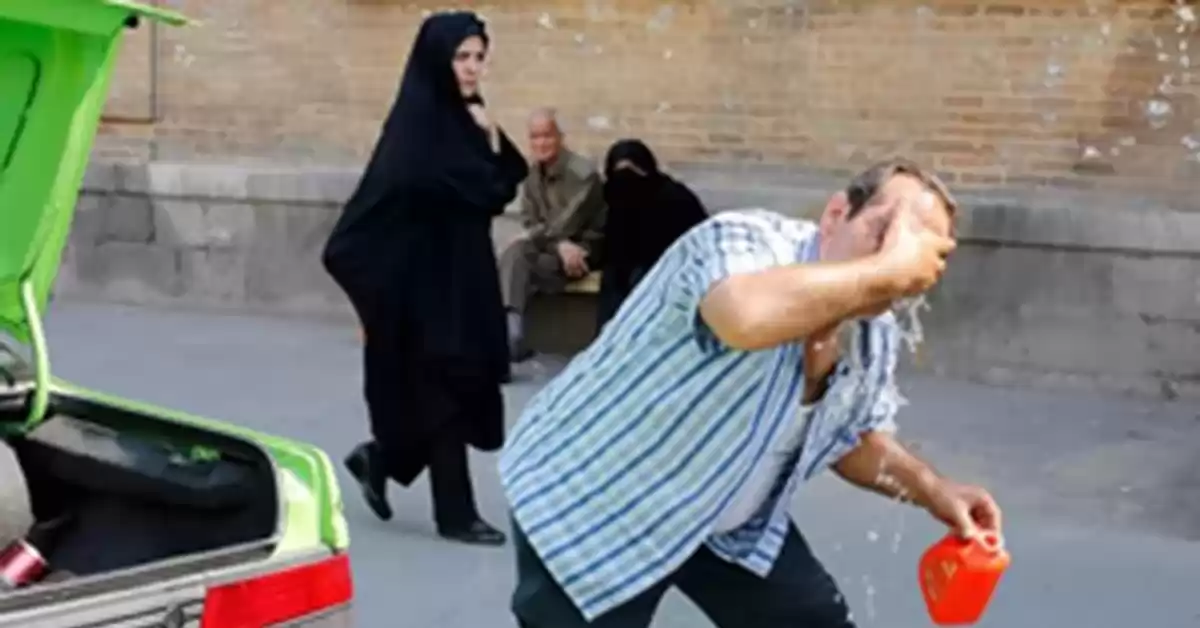 Extrema sensación térmica en Irán: las temperaturas llegaron a 66 grados