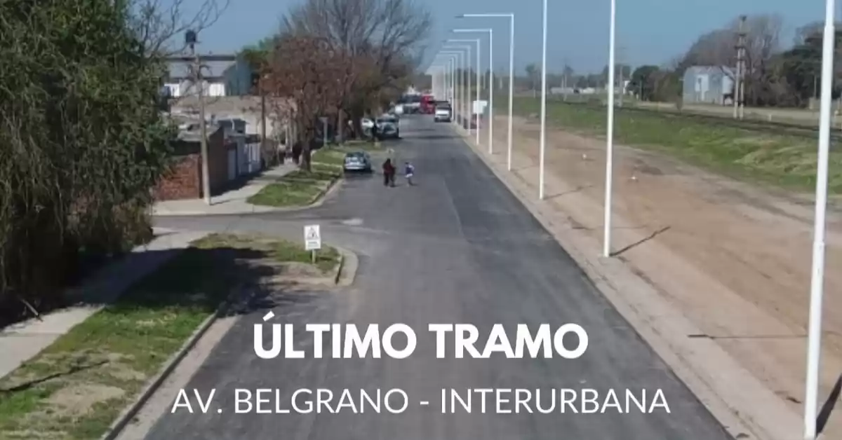 Asfalto por hormigón: bajaron la calidad del pavimento en el último tramo de la Avenida Interurbana en Bermúdez