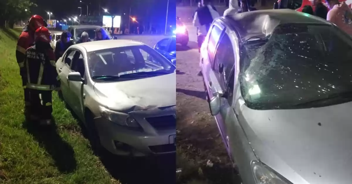 Bermúdez: choque entre dos autos dejó a un joven hospitalizado 