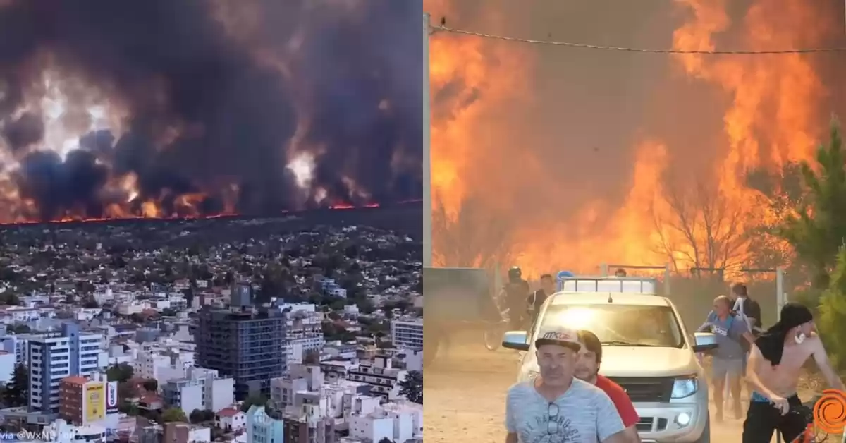 Desesperación en Villa Carlos Paz por el avance de los incendios: casas quemadas y vecinos evacuados