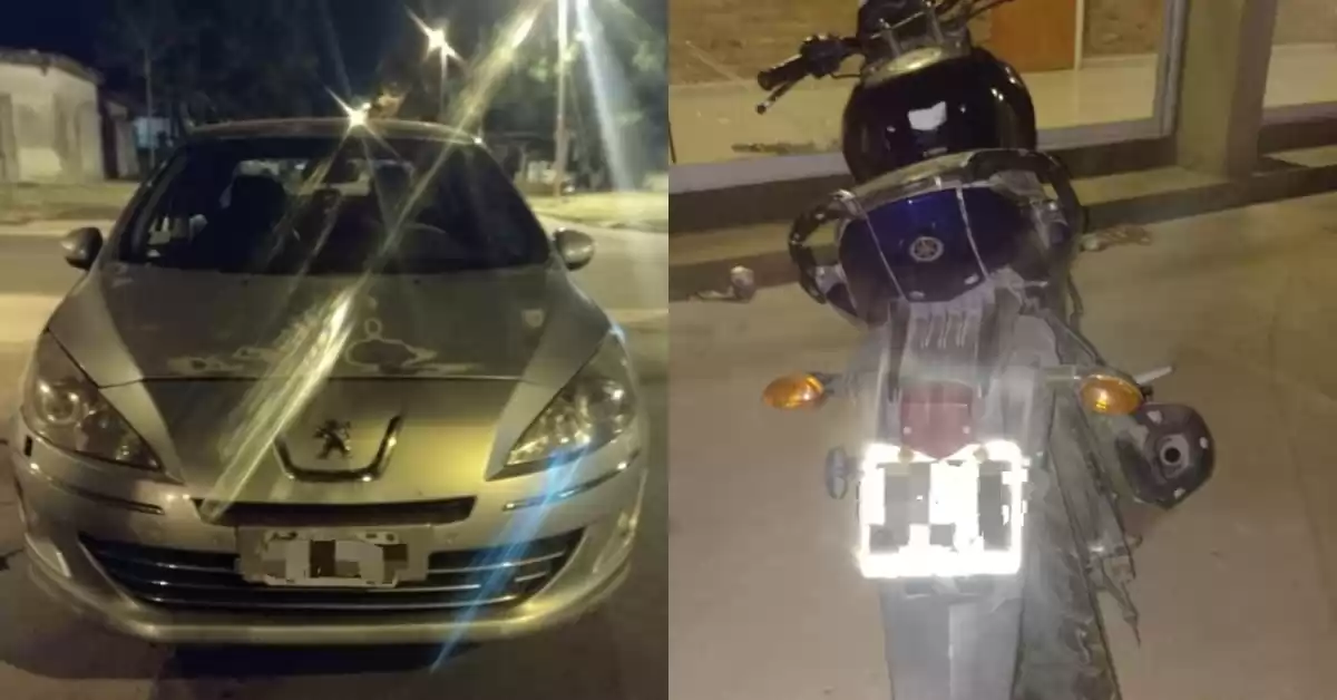 Chocaron un auto y una moto en Puerto: una mujer resultó lesionada
