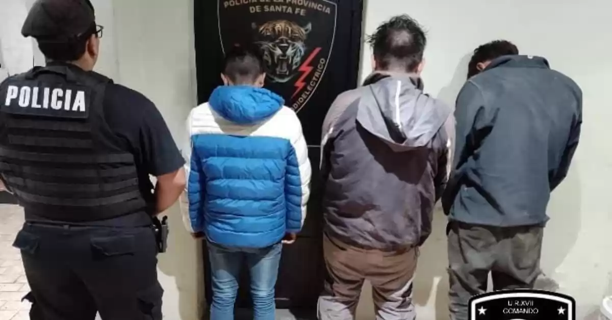 Tres jóvenes fueron detenidos por robar en un galpón de San Lorenzo