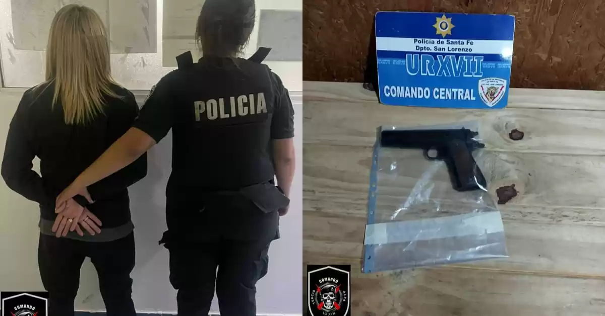 Detuvieron a una mujer que caminaba armada por barrio Mitre
