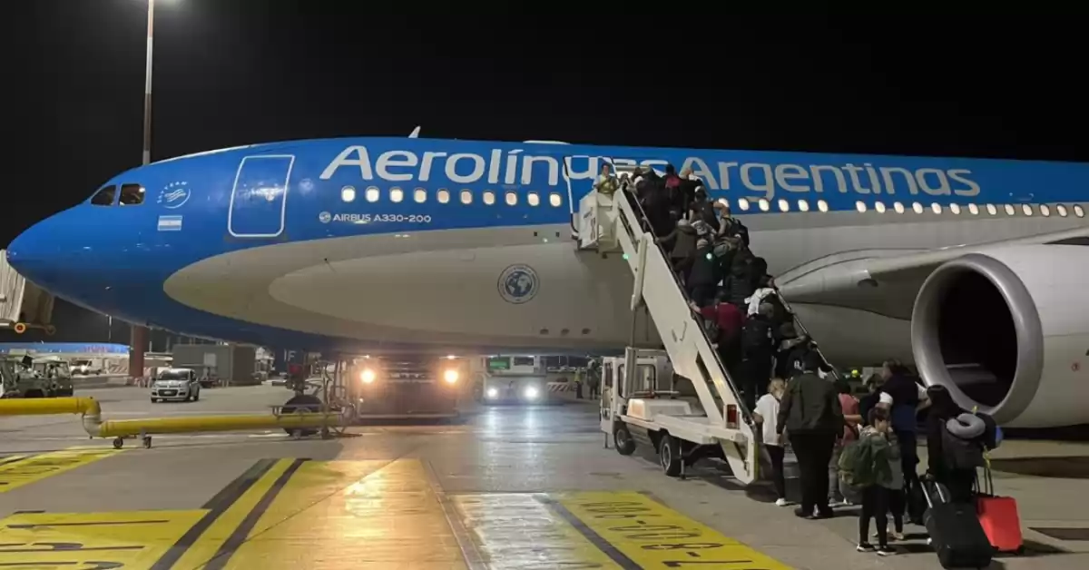 Esta noche partirá desde Roma el cuarto vuelo de argentinos repatriados de Israel