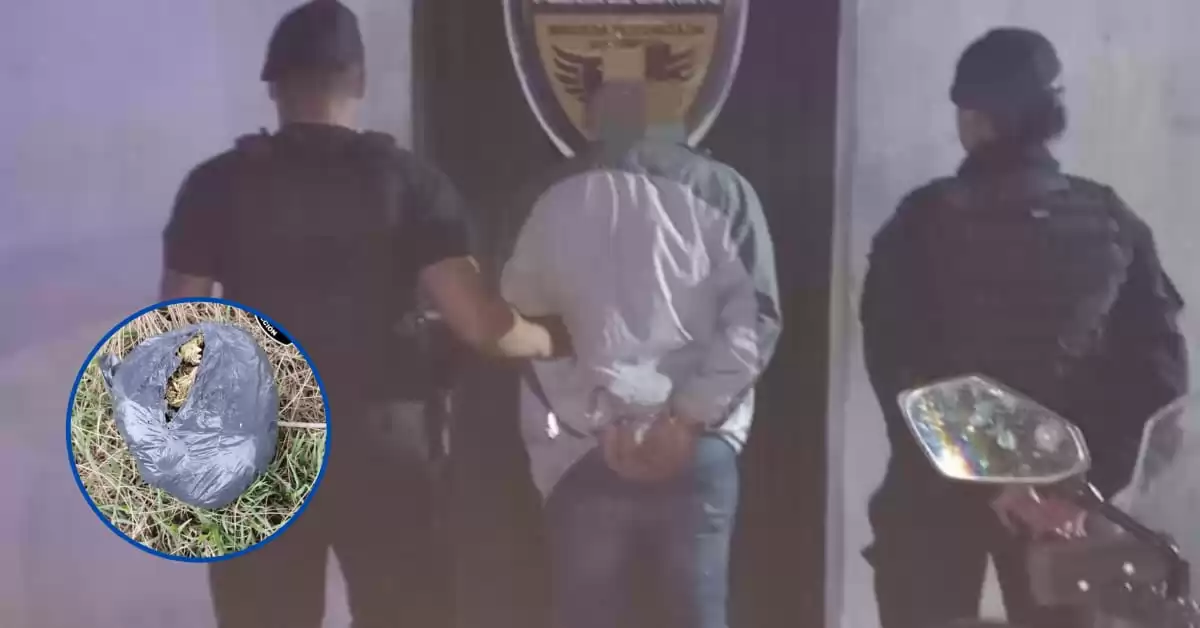 Joven detenido frente a Vicentín: descartó casi 90 gramos de marihuana en la huida