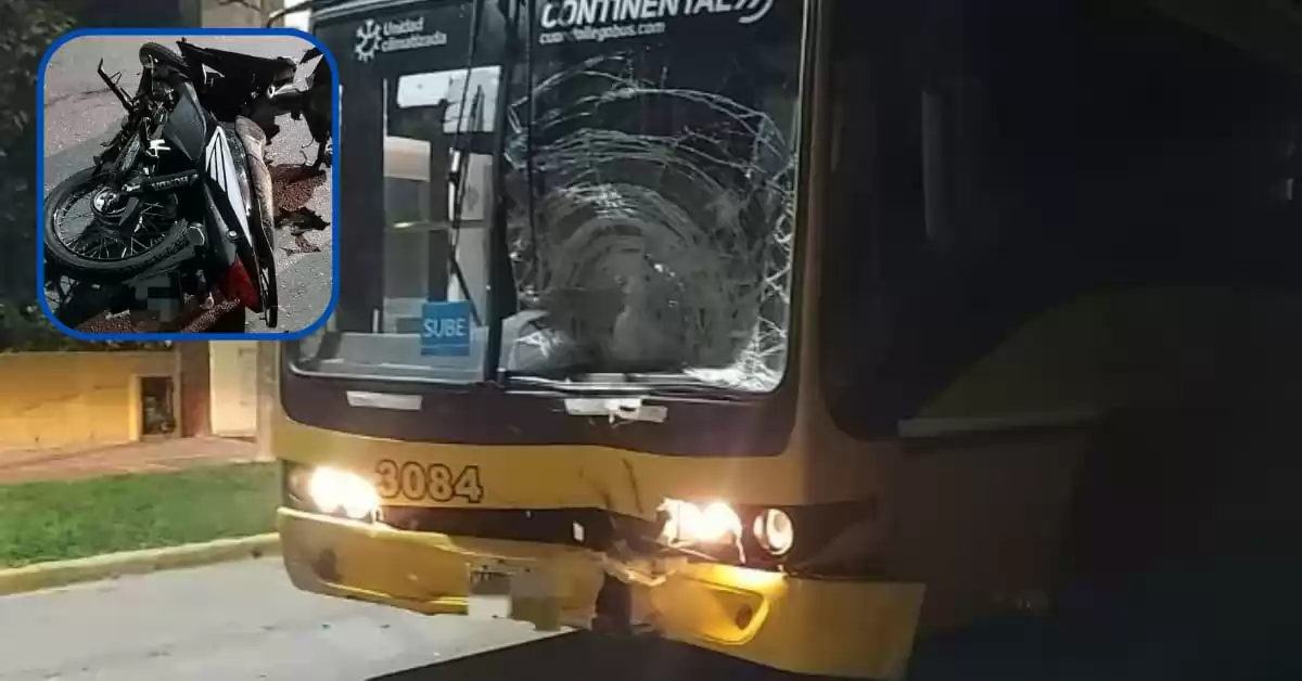 Tragedia en Beltrán: dos jóvenes murieron tras chocar en moto con un colectivo