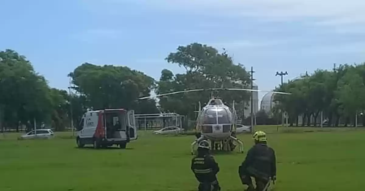 Un hombre terminó grave tras un accidente con un transformador de energía eléctrica en Puerto San Martín