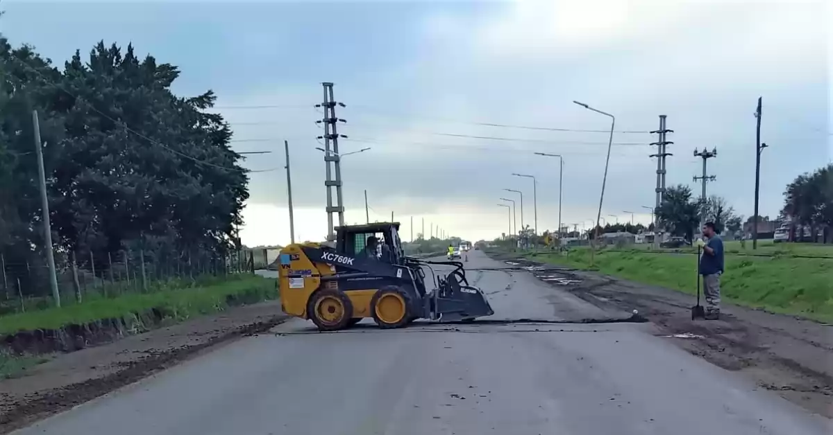 Vialidad Nacional continúa con los trabajos en Ruta Nacional 11 entre La Ribera y Timbúes