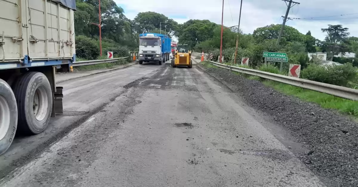 Continúan este miércoles las obras en Ruta 11 en la localidad de Timbúes