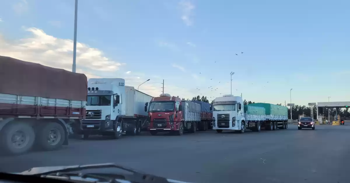 Tránsito afectado por gran cantidad de camiones en las rutas de la región