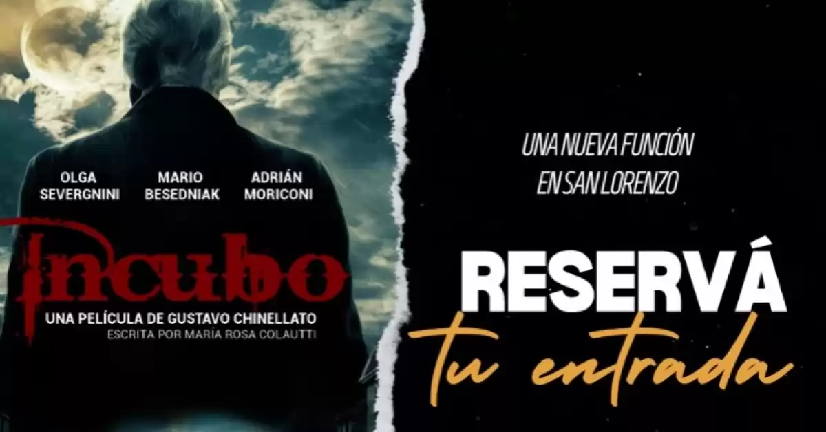 Habrá una nueva función de “Incubo” el 15 de diciembre en San Lorenzo