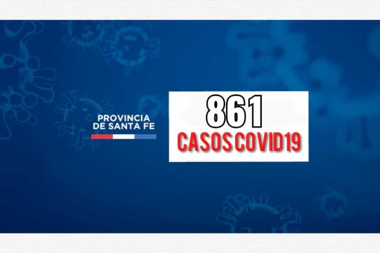 Santa Fe informó 861 casos de coronavirus este domingo