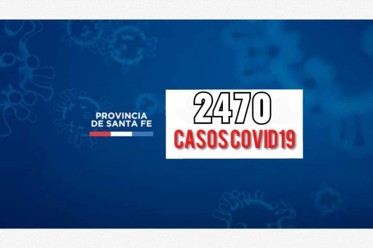 Cifra récord en la provincia de Santa Fe, hoy 2470 nuevos casos de Covid19