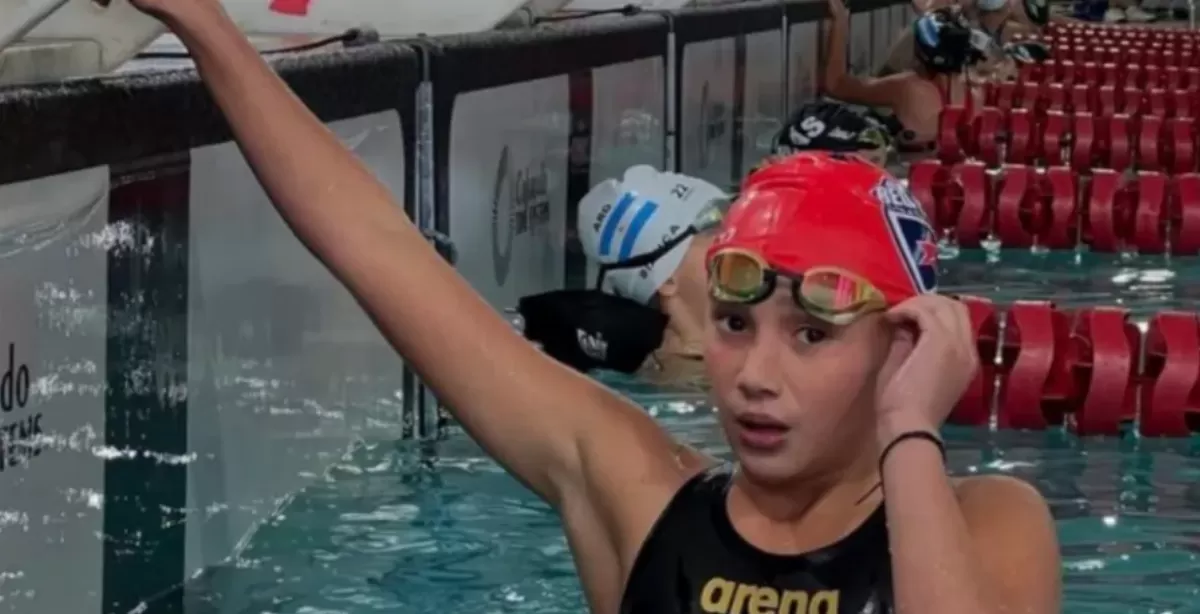 Emilia Bäer, la nadadora de San Lorenzo que dejó una huella en el Nacional de Santiago del Estero