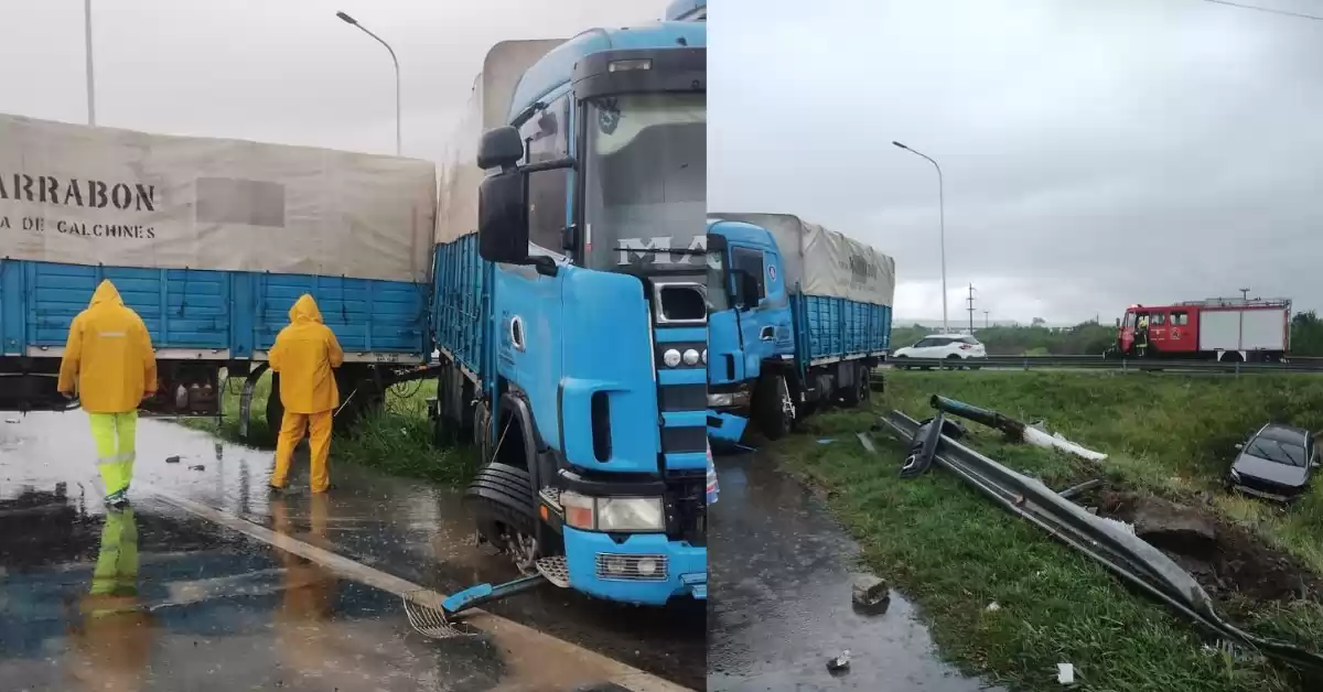 Tránsito paralizado en la autopista Rosario – Santa Fe a la altura de Granadero Baigorria