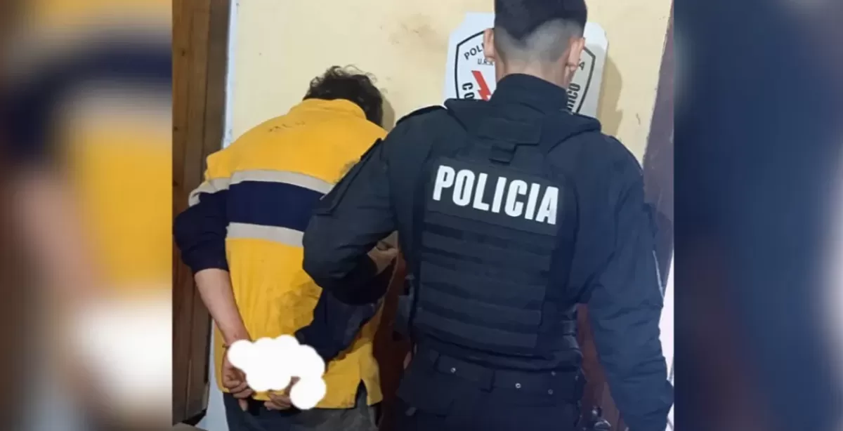 Beltrán: llevaba un rollo de alambre presuntamente robado, intentó escapar y se cayó de un tapial 