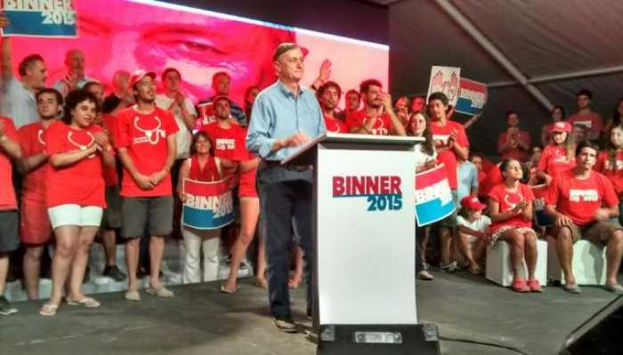 Binner lanzó su precandidatura a presidente en Mar del Plata