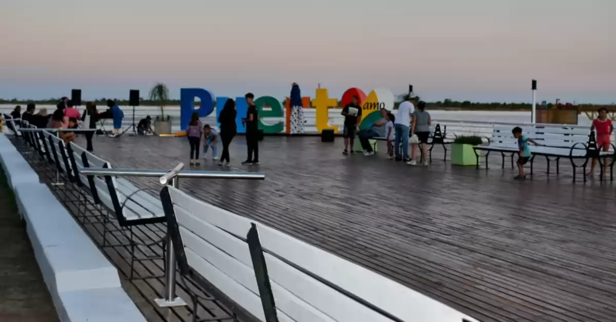 Puerto San Martín reinauguró el deck sobre el Río Paraná