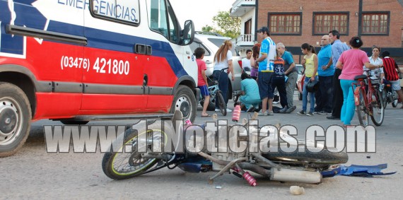 Choque en el límite de Bermúdez con Beltrán