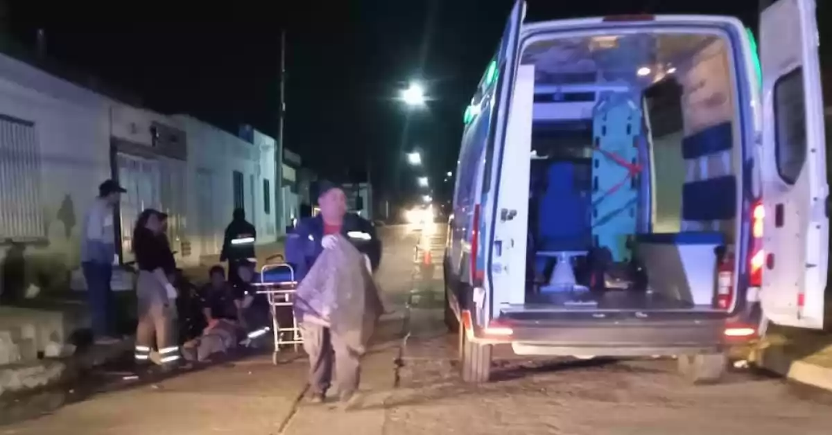 Un hombre terminó hospitalizado tras chocar con su moto en Fray Luis Beltrán