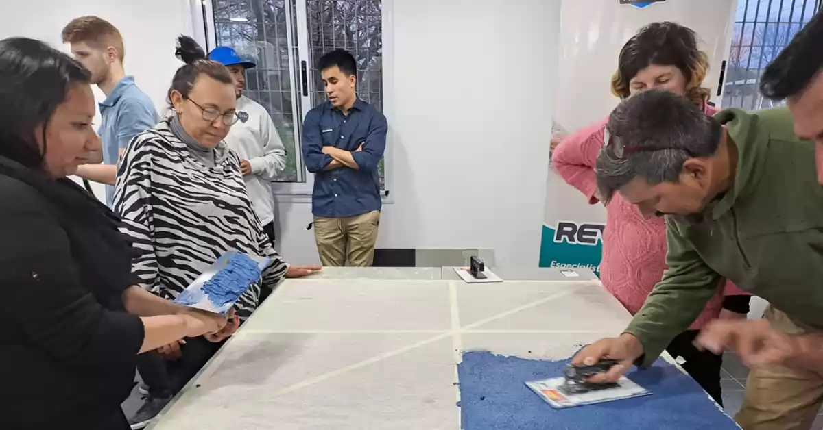 Dictaron en San Lorenzo un novedoso curso de aplicación de revestimiento