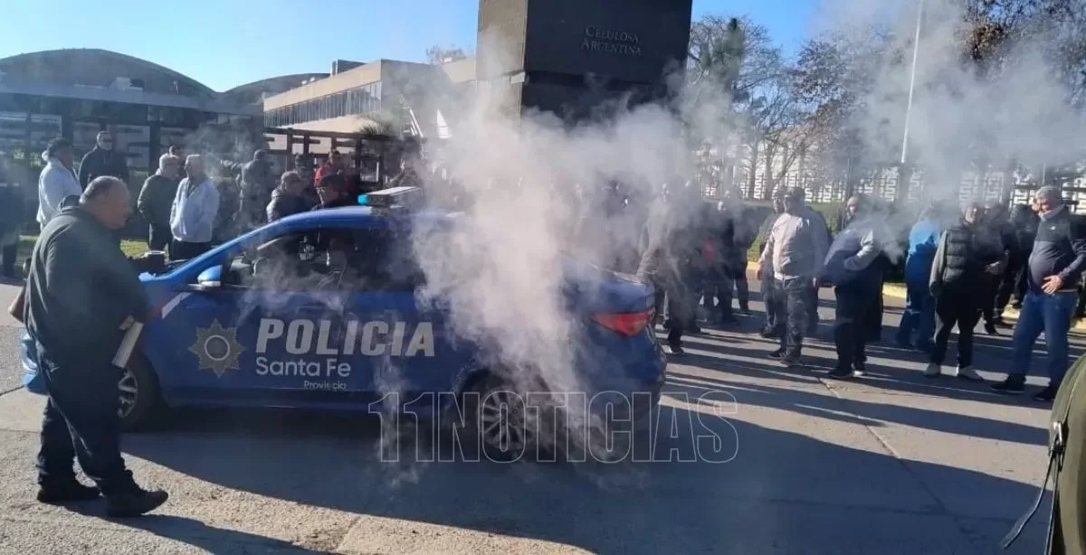 Tras la protesta de los vigiladores, la provincia convocó a una audiencia con Celulosa